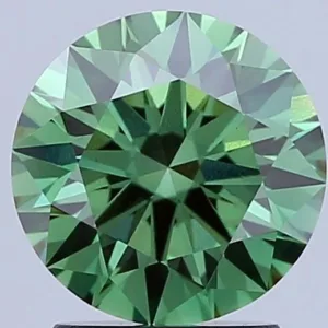 2.07 Carat Round Fancy Vivid Green VS1 Lab Diamond