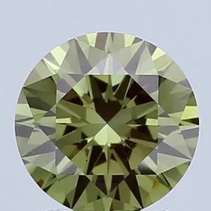 2 Carat Round Fancy Vivid Green VS1 Lab Diamond