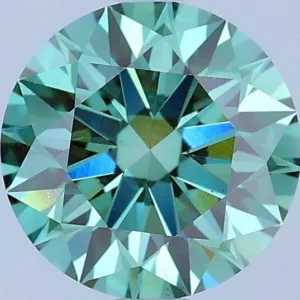 2 Carat Round Fancy Vivid Green VS1 Lab Diamond