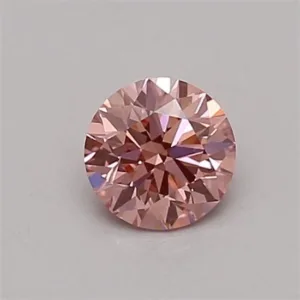0.45 Carat Round Fancy Vivid Pink VS2 Lab Diamond