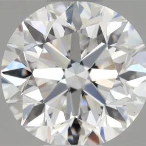 0.61 Carat Round D VVS2 Natural Diamond