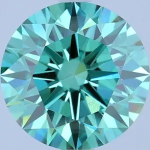 2.08 Carat Round Fancy Vivid Green VS1 Lab Diamond