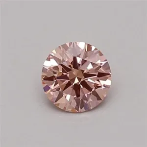 0.38 Carat Round Fancy Intense Pink VS1 Lab Diamond