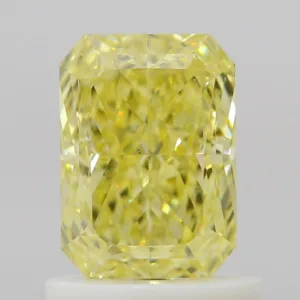 1.05 Carat Radiant Fancy Intense Yellow VS2 Natural Diamond