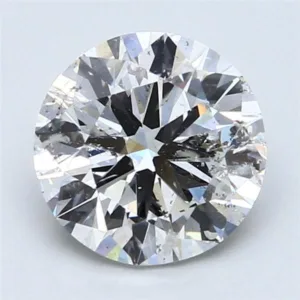 2.74 Carat Round D SI2 Natural Diamond
