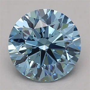 1.16 Carat Round Fancy Vivid Blue VVS2 Lab Diamond
