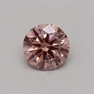 0.31 Carat Round Fancy Intense Pink VS1 Lab Diamond