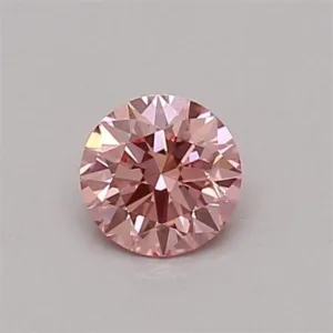 0.33 Carat Round Fancy Vivid Pink VS1 Lab Diamond
