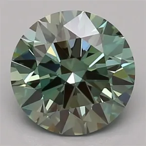 1.66 Carat Round Fancy Intense Green VS1 Lab Diamond