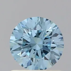 0.73 Carat Round Fancy Vivid Blue VS2 Lab Diamond