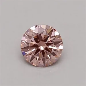0.3 Carat Round Fancy Intense Pink VS1 Lab Diamond