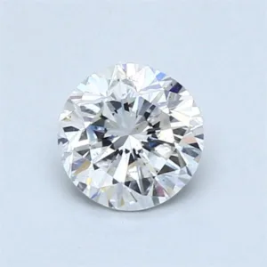 0.77 Carat Round D SI1 Natural Diamond