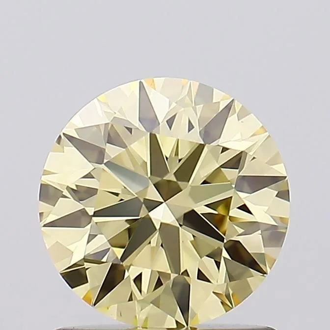 1.07 Carat Round Fancy Light Yellow VS1 Lab Diamond 1 1.07 Carat Round Fancy Light Yellow VS1 Lab Diamond