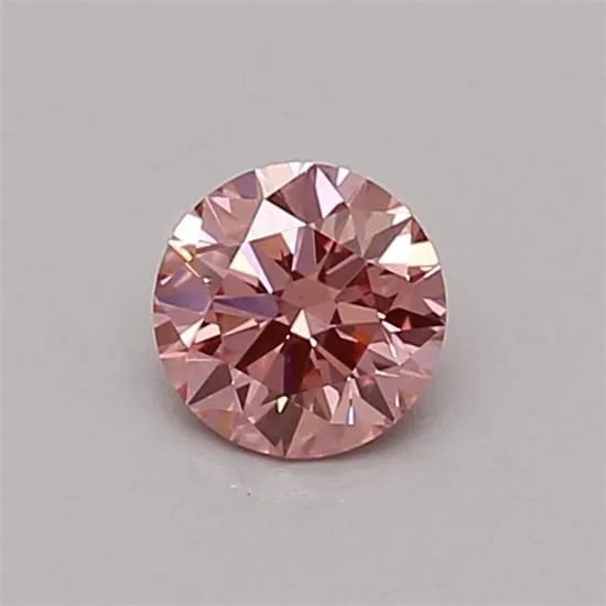 0.33 Carat Round Fancy Vivid Pink VS1 Lab Diamond 1 0.33 Carat Round Fancy Vivid Pink VS1 Lab Diamond