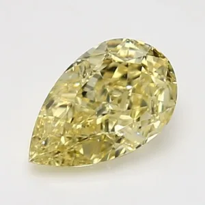 1.5 Carat Pear Fancy Intense Yellow VS1 Natural Diamond