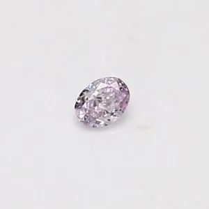 0.08 Carat Oval Fancy Purple Pink Natural Diamond
