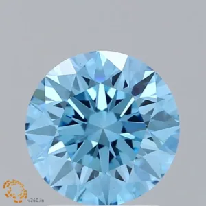 2.05 Carat Round Fancy Vivid Blue VS1 Lab Diamond