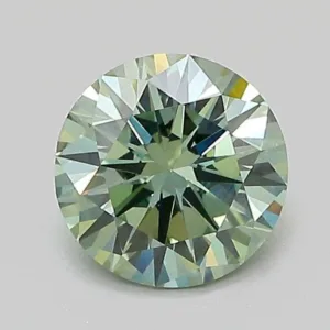 1.03 Carat Round Fancy Vivid Green VS1 Lab Diamond