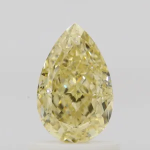 1.02 Carat Pear Fancy Yellow VVS1 Natural Diamond