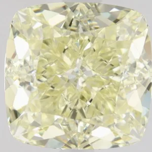 1.17 Carat Cushion Brilliant Fancy Light Yellow VS1 Natural Diamond