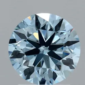 2.05 Carat Round Fancy Vivid Blue VS2 Lab Diamond