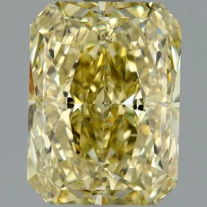 2.3 Carat Radiant Fancy Yellow VS1 Natural Diamond