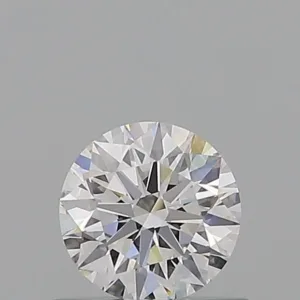 0.57 Carat Round D VVS2 Natural Diamond