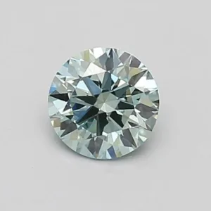 0.37 Carat Round Fancy Intense Green VVS1 Lab Diamond