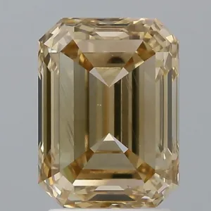 3.01 Carat Emerald Fancy Brown VS1 Natural Diamond