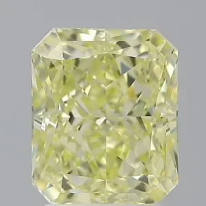 3.01 Carat Radiant Fancy Yellow VS1 Natural Diamond
