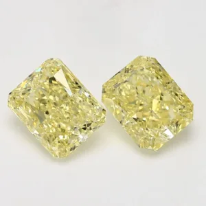 3.34 Carat Radiant Yellow VVS2 Natural Diamond