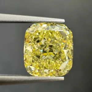 3.53 Carat Cushion Brilliant Fancy Yellow VS2 Natural Diamond