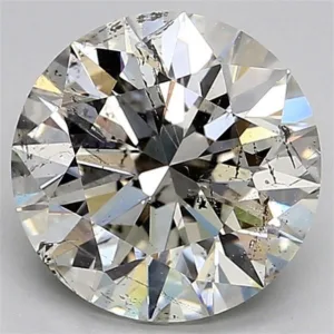 3.07 Carat Round J SI2 Natural Diamond