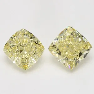 3.01 Carat Cushion Modified Fancy Yellow VS2 Natural Diamond