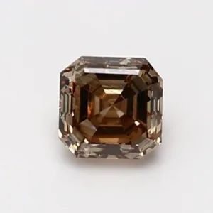 1 Carat Asscher Fancy Dark Brown SI1 Natural Diamond