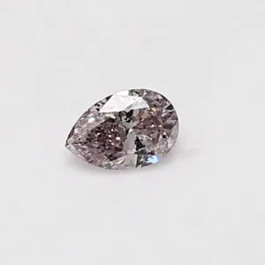 0.22 Carat Pear Fancy Pink I2 Natural Diamond