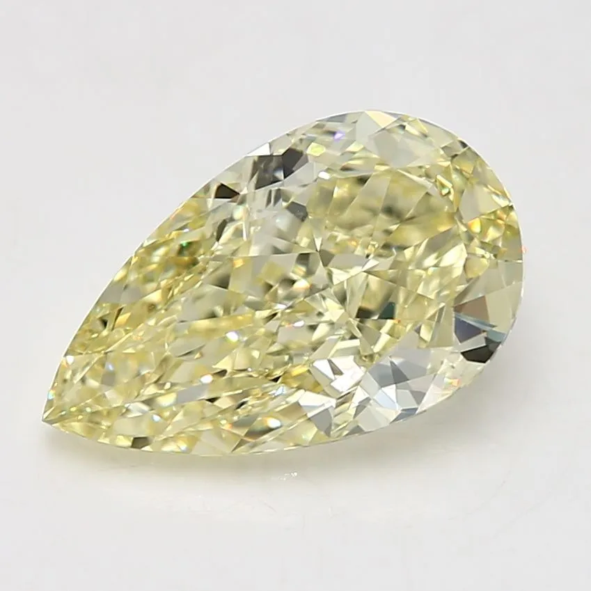 5.05 Carat Pear Fancy Yellow VS2 Natural Diamond 1 5.05 Carat Pear Fancy Yellow VS2 Natural Diamond