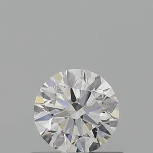 0.57 Carat Round D VVS1 Natural Diamond