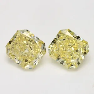 3.01 Carat Radiant Fancy Intense Yellow VS2 Natural Diamond