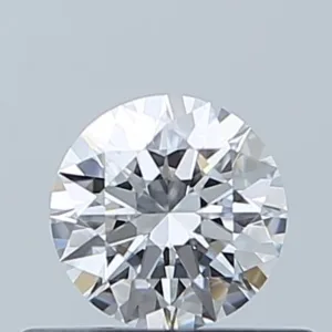 0.33 Carat Round D VVS2 Natural Diamond