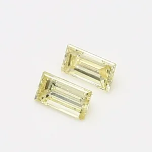 0.14 Carat Baguette Fancy Yellow VS2 Natural Diamond