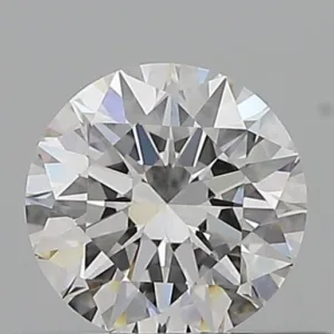 0.44 Carat Round D VVS2 Natural Diamond