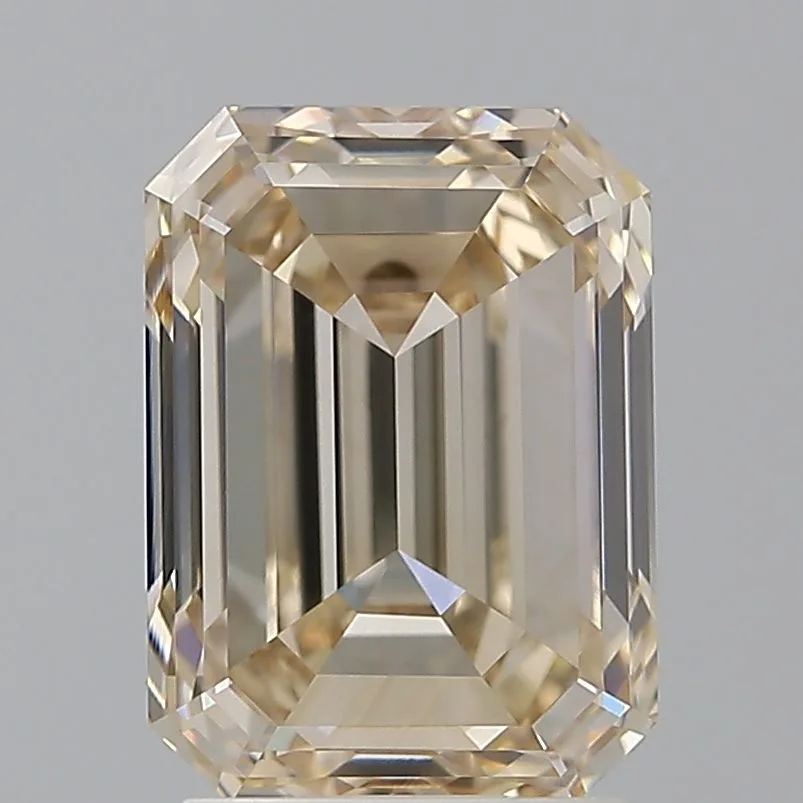 3.01 Carat Emerald Fancy Light Brown VS1 Natural Diamond 1 3.01 Carat Emerald Fancy Light Brown VS1 Natural Diamond