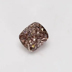 0.35 Carat Cushion Brilliant Fancy Pink Brown VS1 Natural Diamond