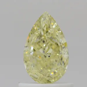 1 Carat Pear Fancy Yellow SI1 Natural Diamond