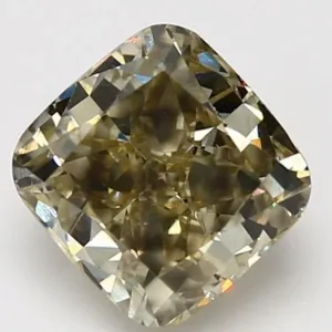 4.03 Carat Cushion Brilliant Fancy Yellow SI2 Natural Diamond