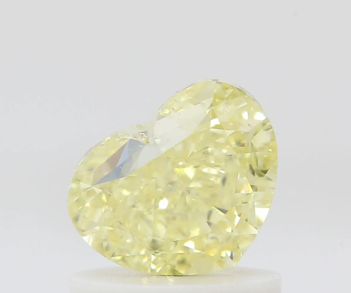 1.02 Carat Heart Fancy Intense Yellow VS2 Natural Diamond 1 1.02 Carat Heart Fancy Intense Yellow VS2 Natural Diamond