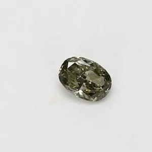 0.15 Carat Oval Fancy Green I2 Natural Diamond