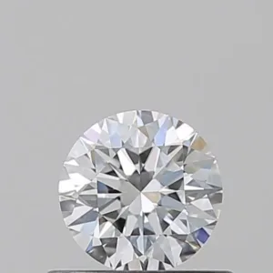 0.51 Carat Round D VVS1 Natural Diamond