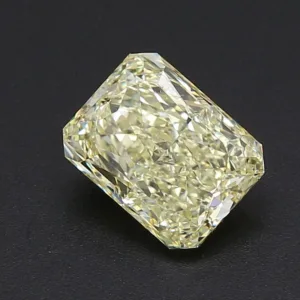 2.09 Carat Radiant Fancy Light Yellow VVS1 Natural Diamond